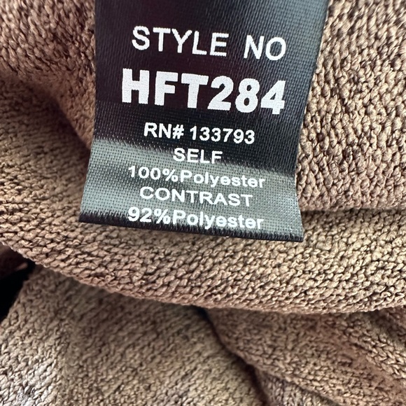 NWOT POL Elegant Two-Tone Tie-Front Sweater or back top - Picture 7 of 8